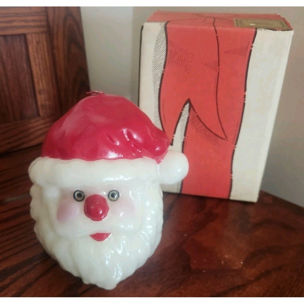 Vintage Candlew By Lenox Santa Head Candle With Original Box‎